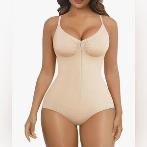 Elegant Beige Shapewear Bodysuit